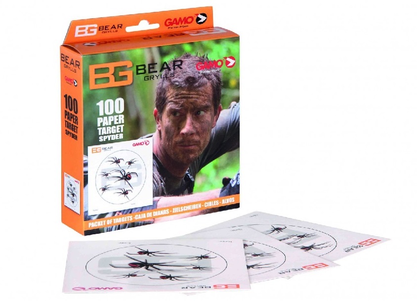 Bear Grylls SPYDER Airgun Paper Targets 14x14 centimeter package 100 pieces